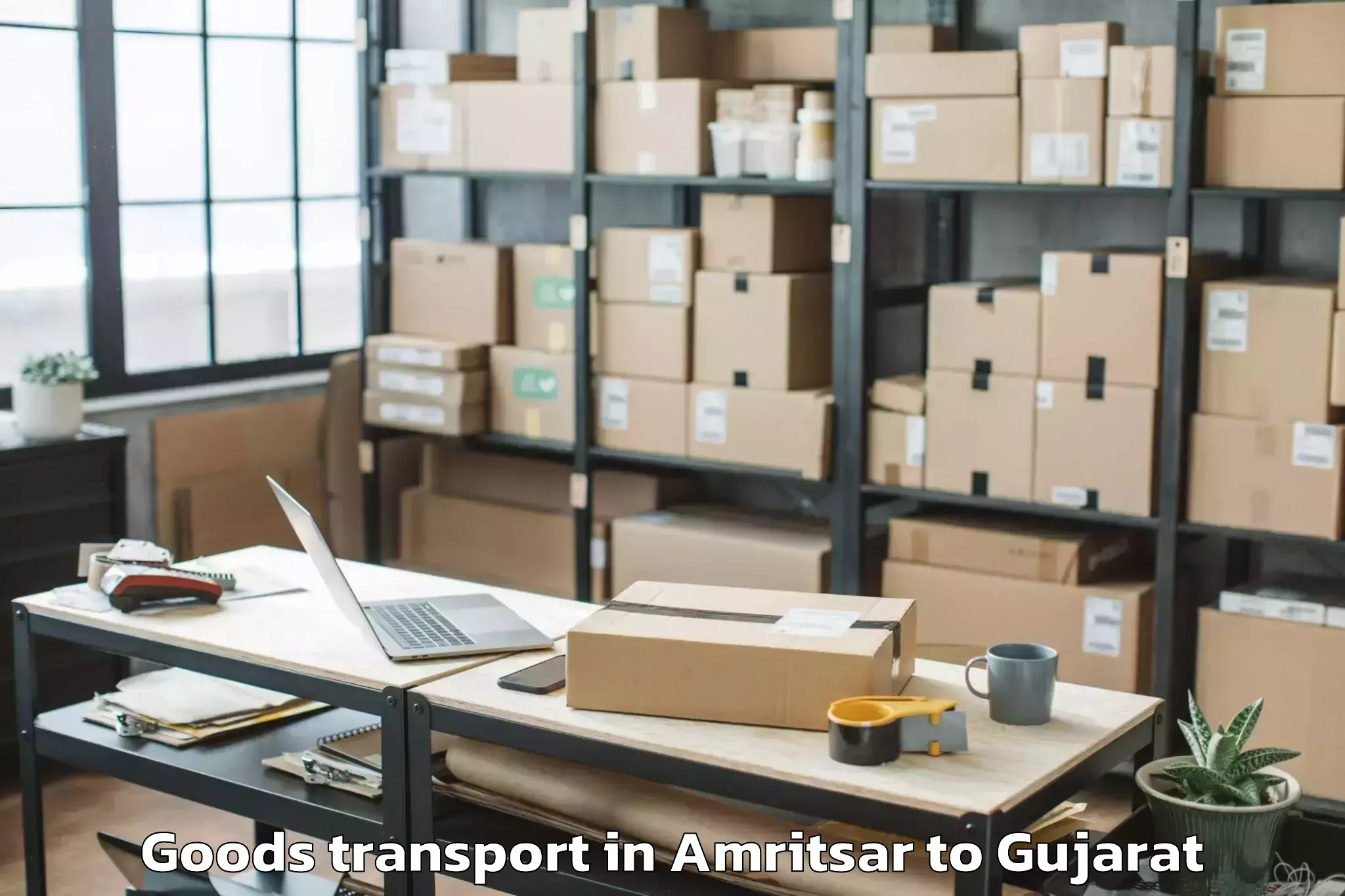 Comprehensive Amritsar to Satlasana Goods Transport